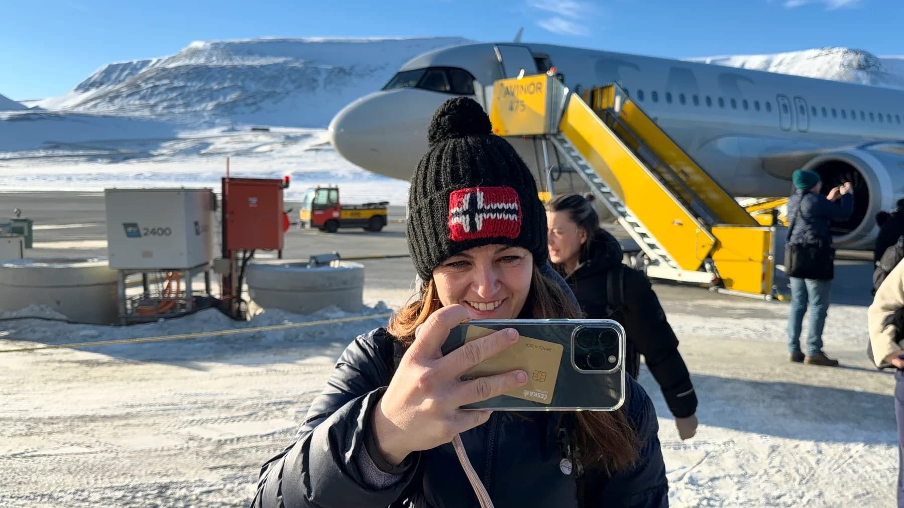 Longyearbyen — přistání